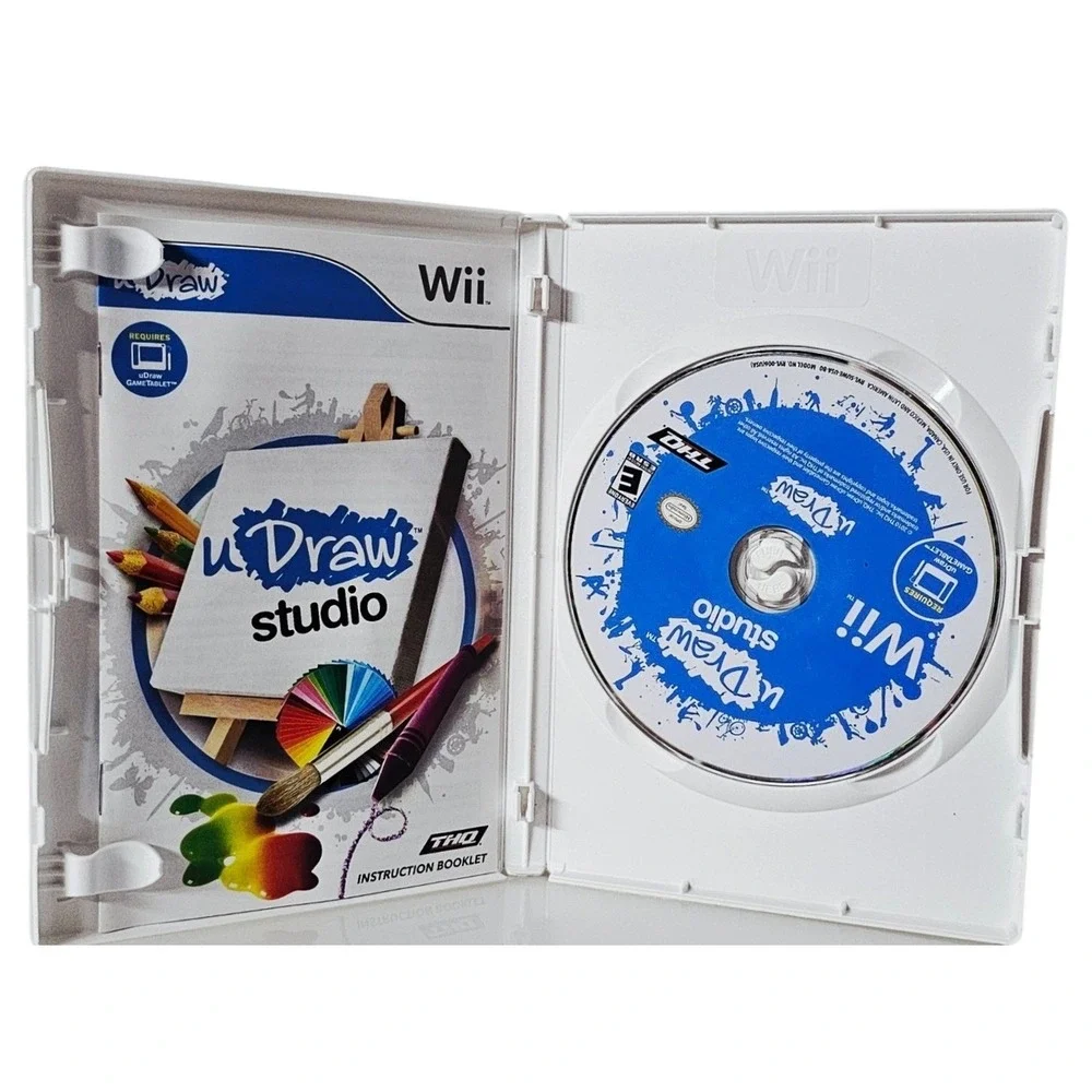 Wii uDraw Studio Instant‎ Artist Doods Big Adventure 3 Game Bundle Lot THQ Art